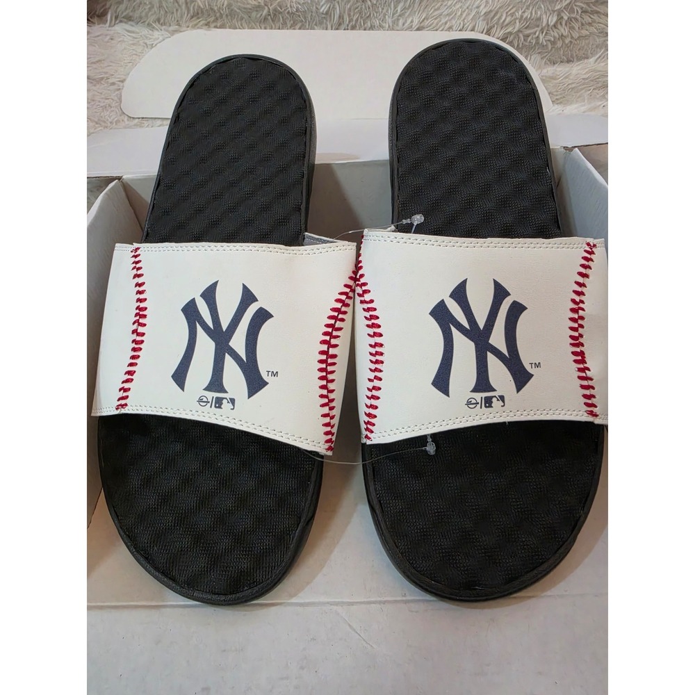 NWOB ISlide New York Yankees Baseball Stitch Slide Sandals - Unisex Men's 12